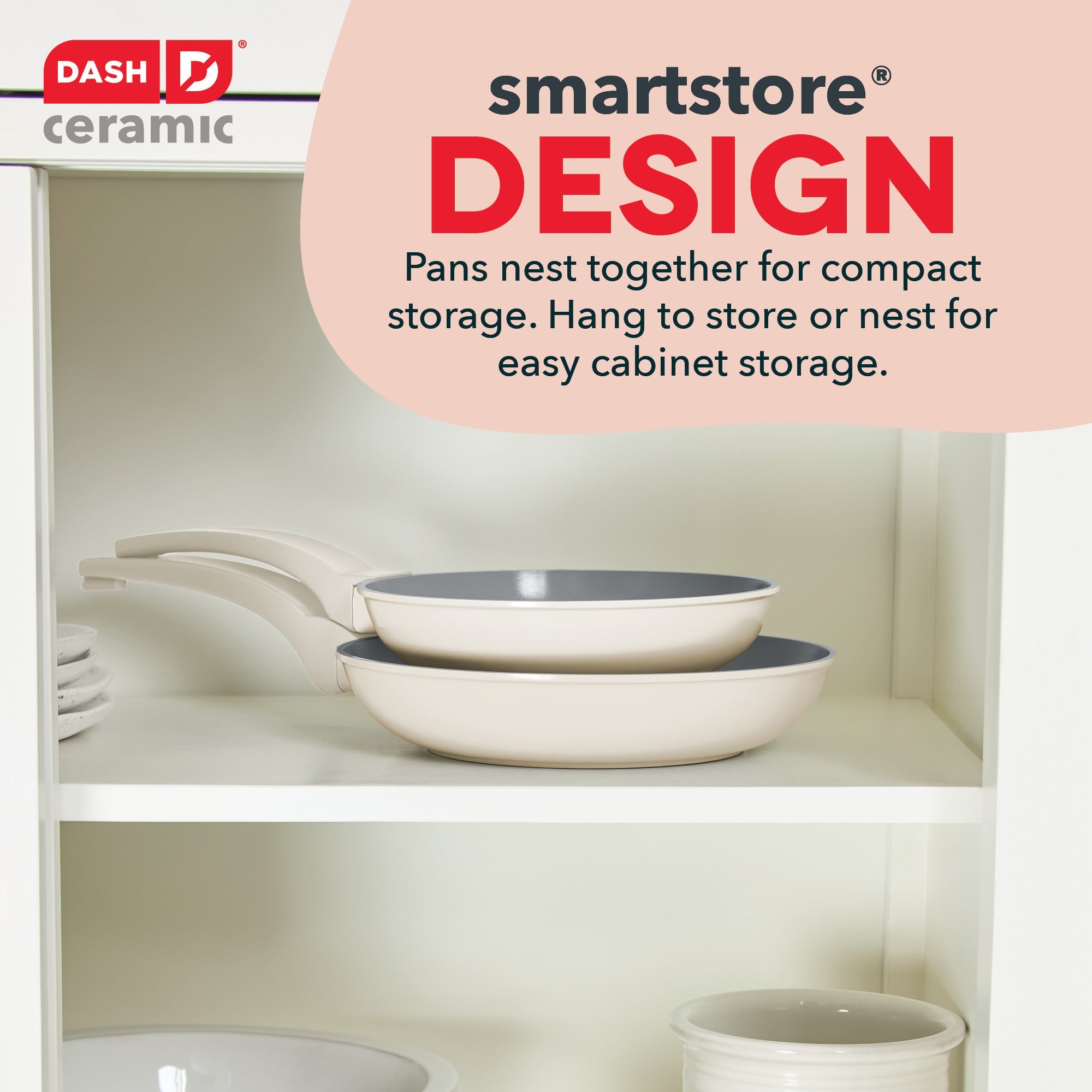 SmartStore™ 8" + 9.5" Nesting Fry Pan Set