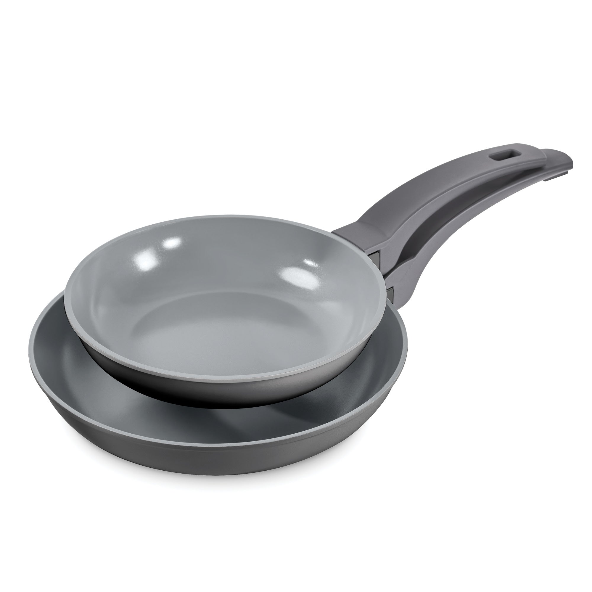SmartStore™ 8" + 9.5" Nesting Fry Pan Set - Nesting Fry Pans, Forged Iron