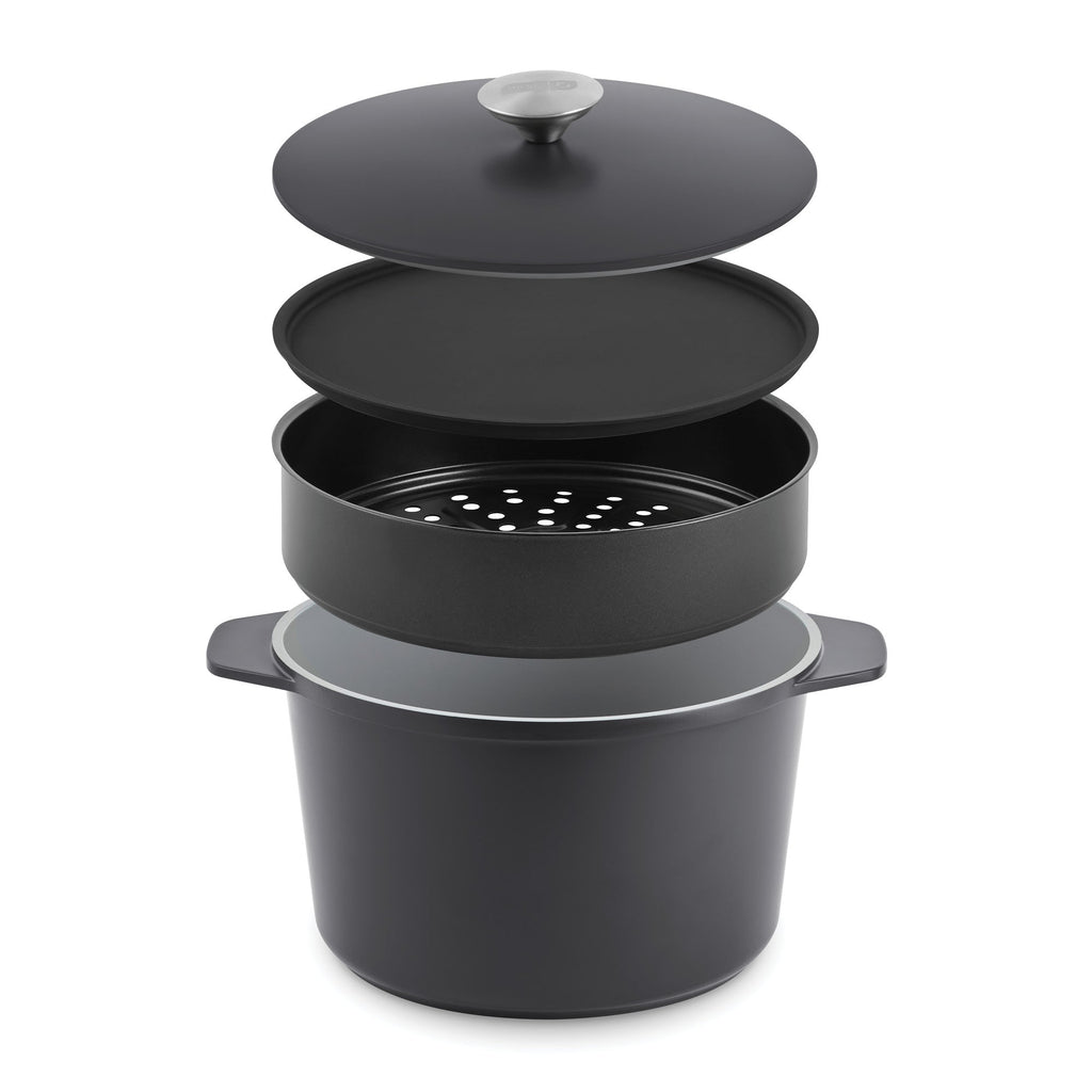 SmartStore™ 5.8qt MultiPot + Steamer Set - 5.8qt MultiPot + Steamer, Forged Iron