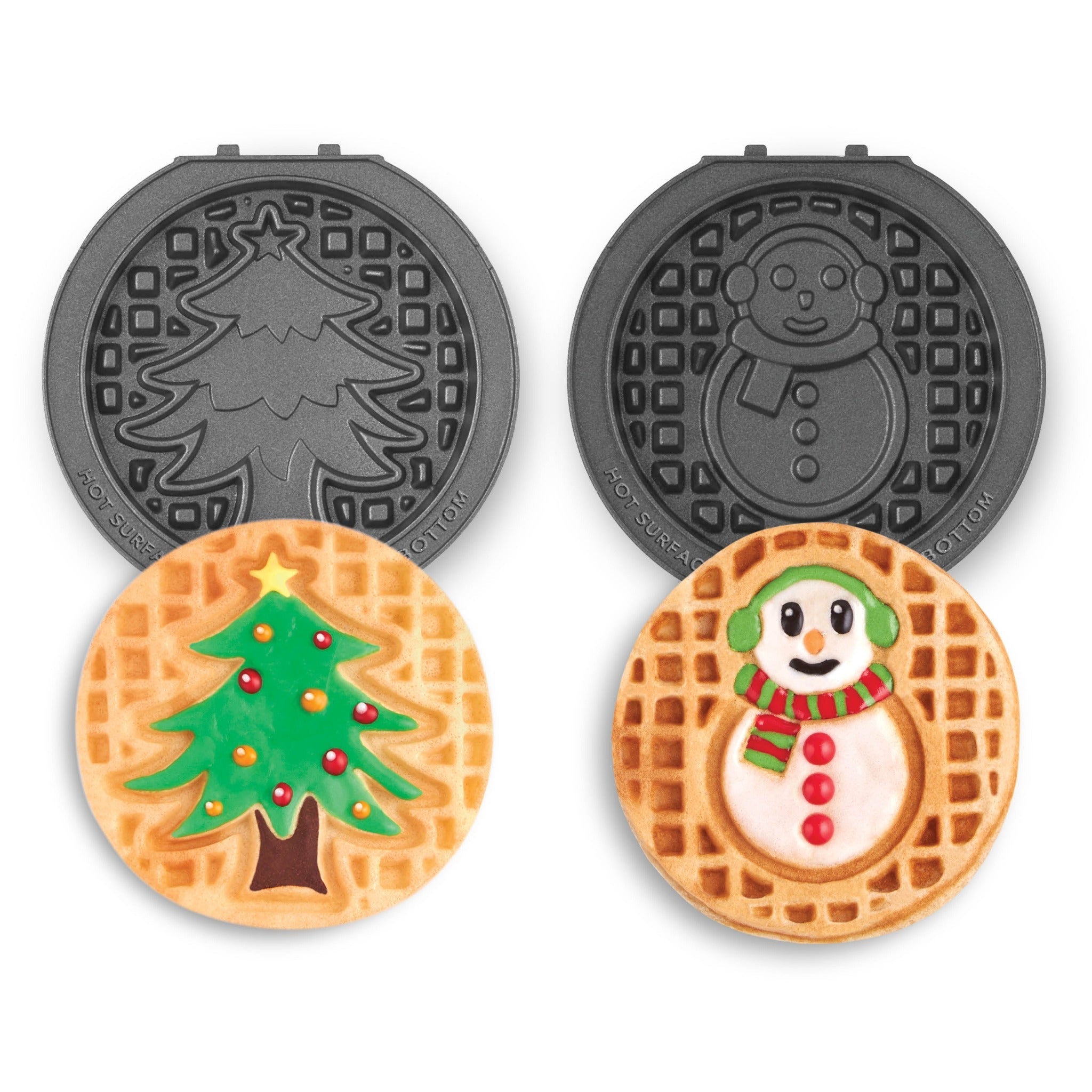 MultiMaker® Mini System: Removable Plate Sets - Snowman & Christmas Tree