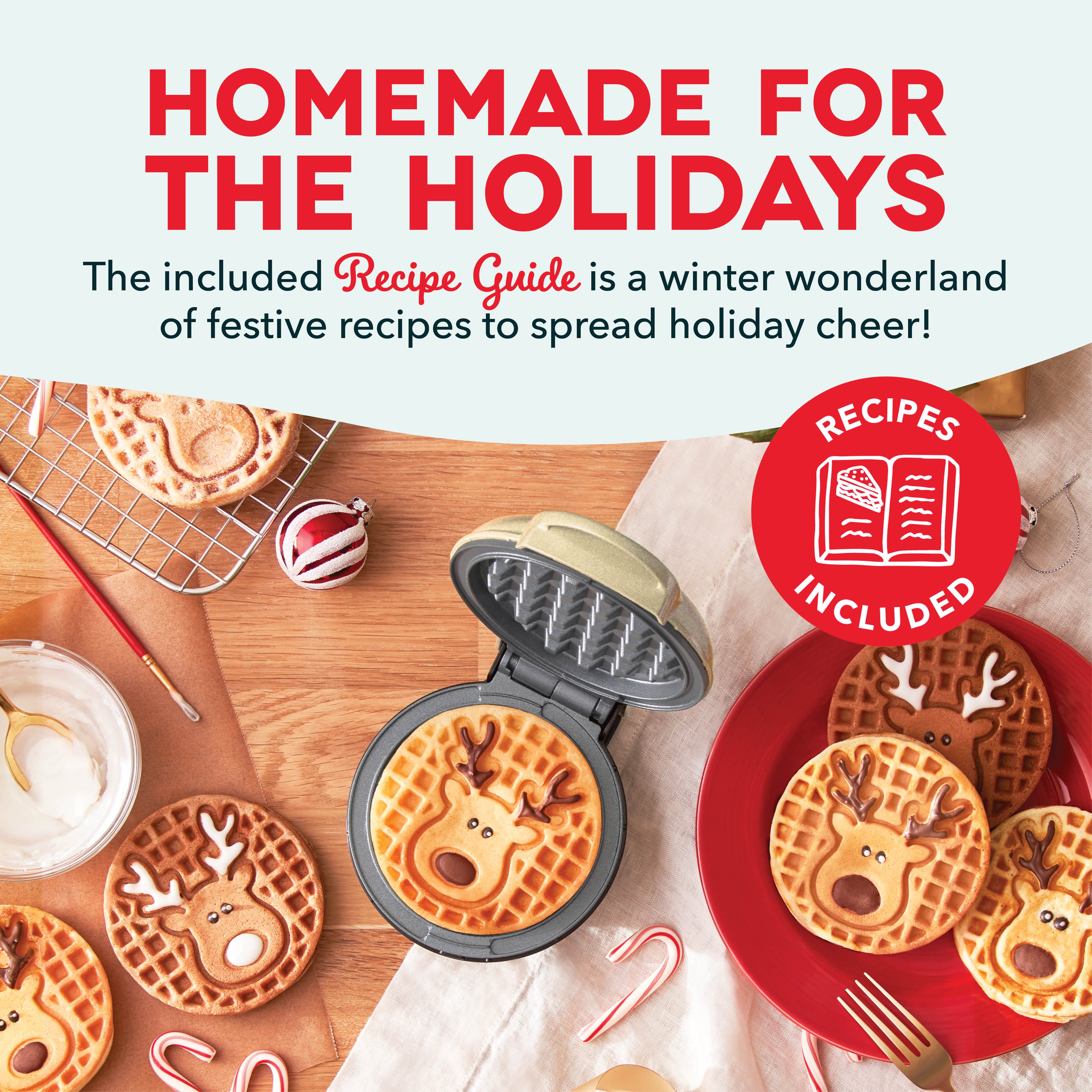 Reindeer Mini Waffle Maker