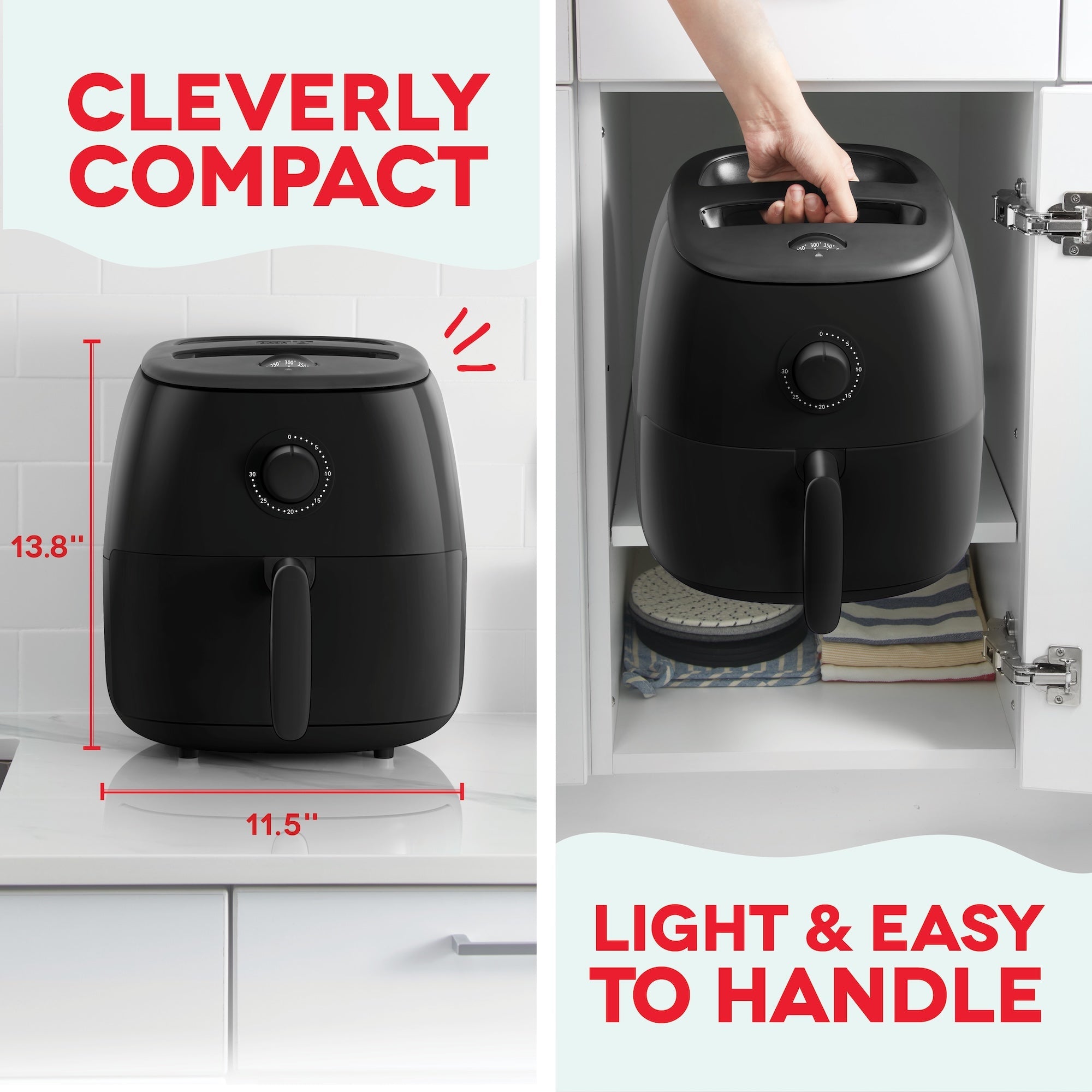 Tasti-Crisp™ Family Size Air Fryer 6 Qt.
