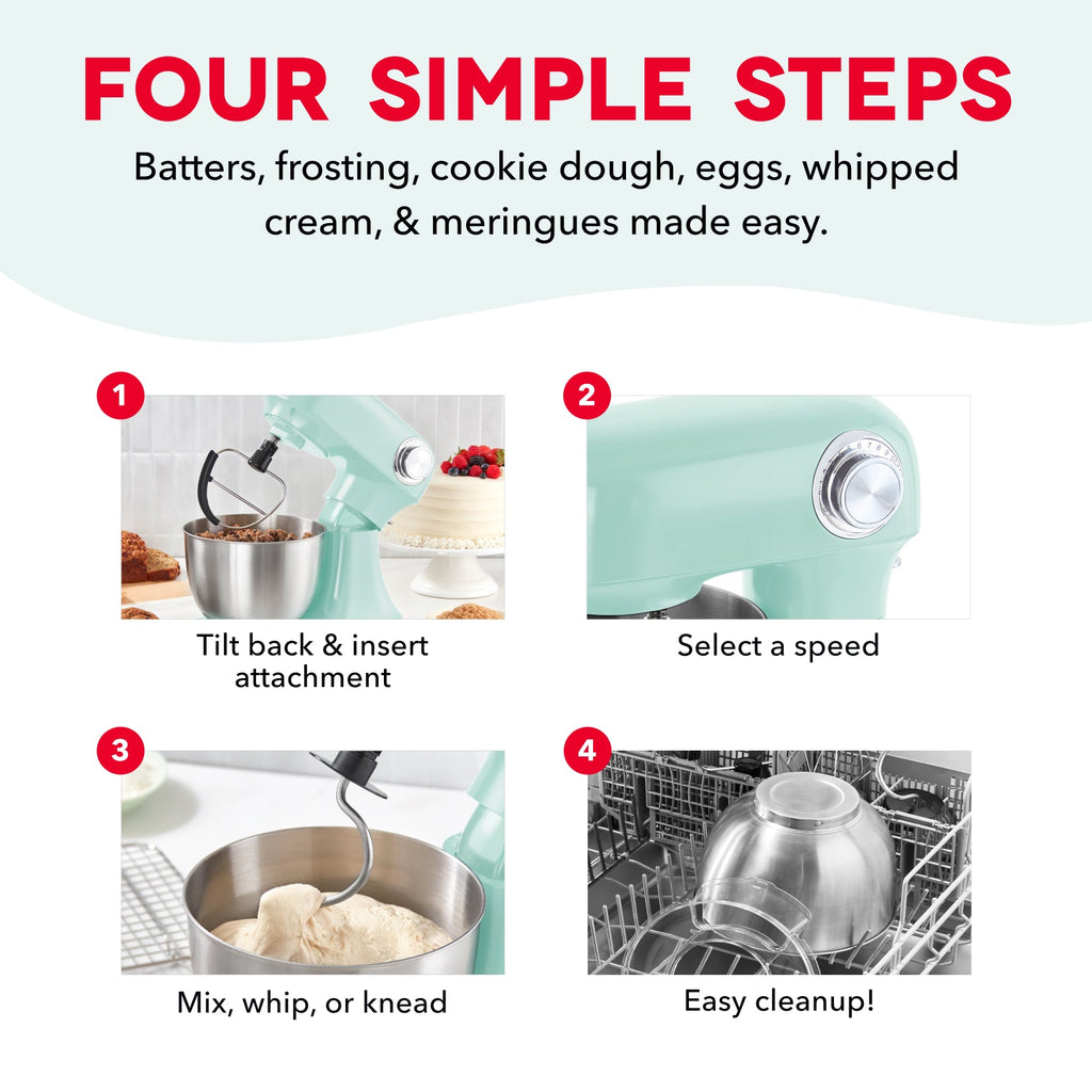 3.5 Qt Tilt Head Stand Mixer