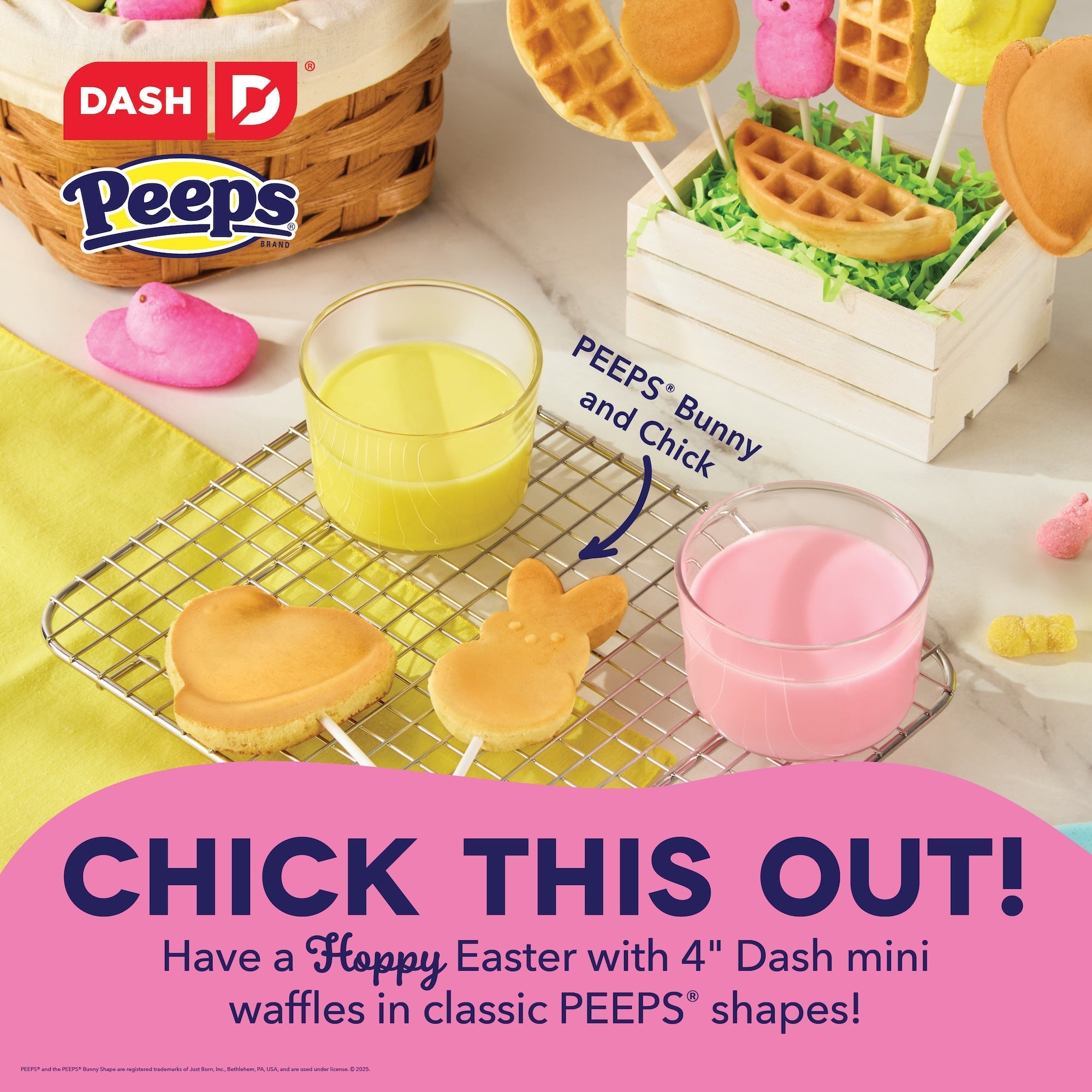 PEEPS® x Dash Mini Waffle Makers
