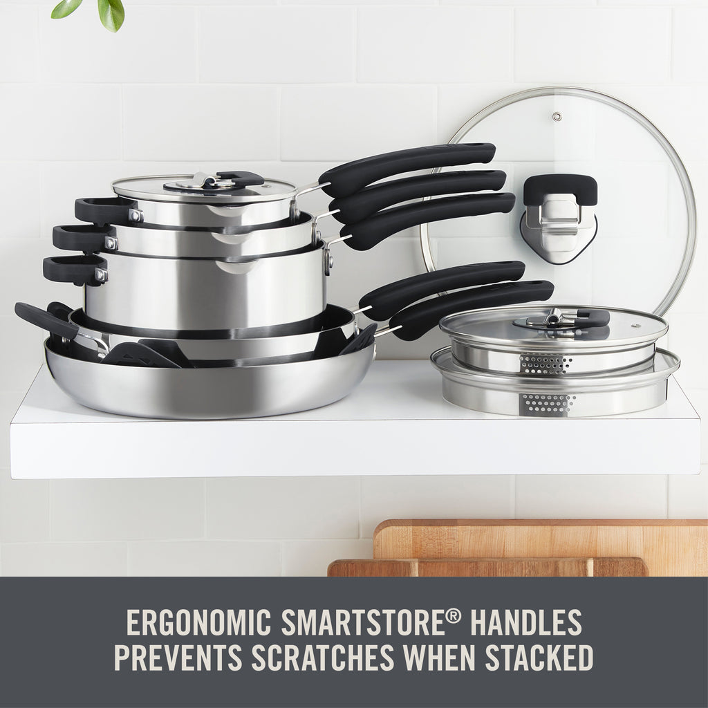 Zakarian by Dash Trupro 10PC Stainless Steel Cookware Set