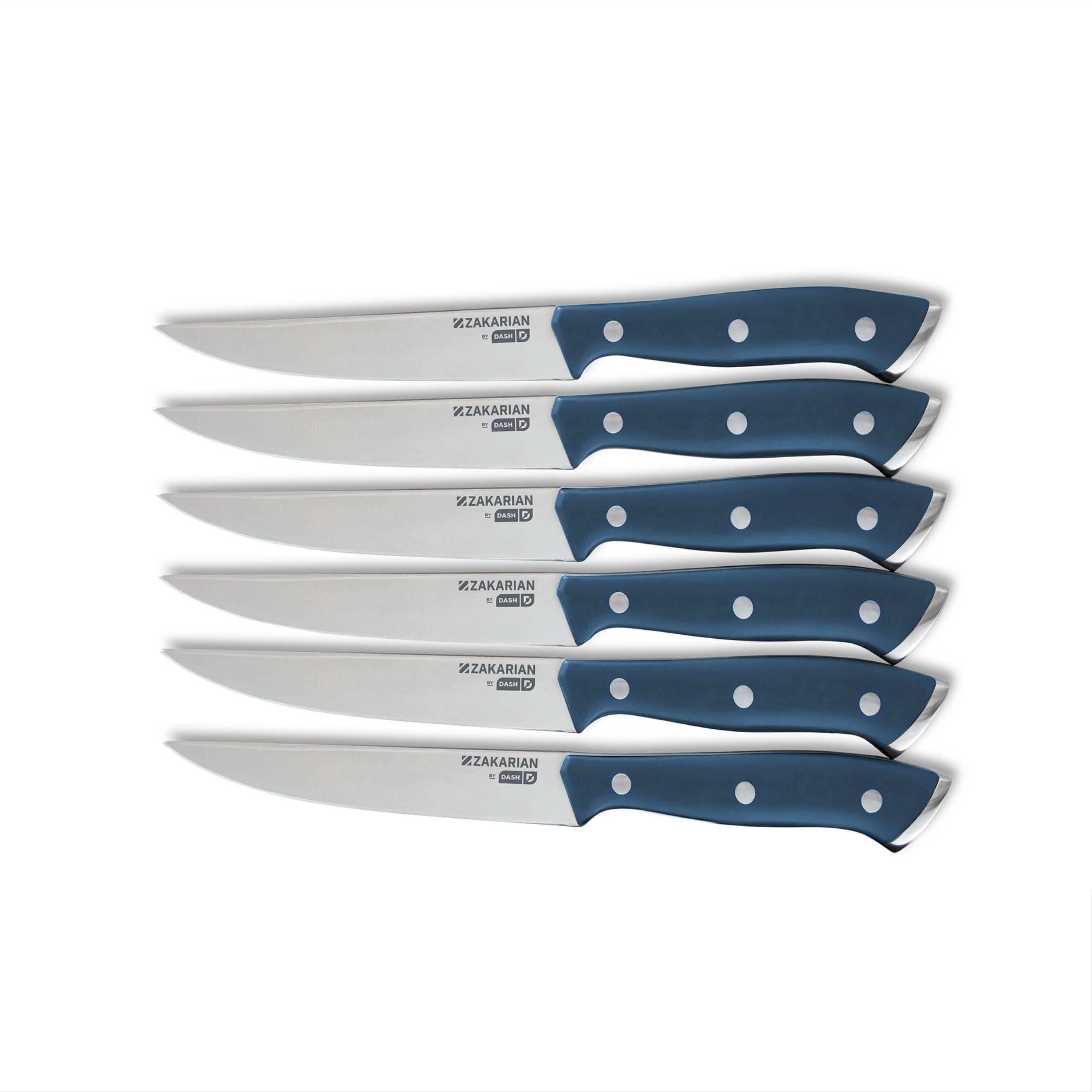 Zakarian by Dash 6 Piece Steak Knife Set - Zakarian Blue